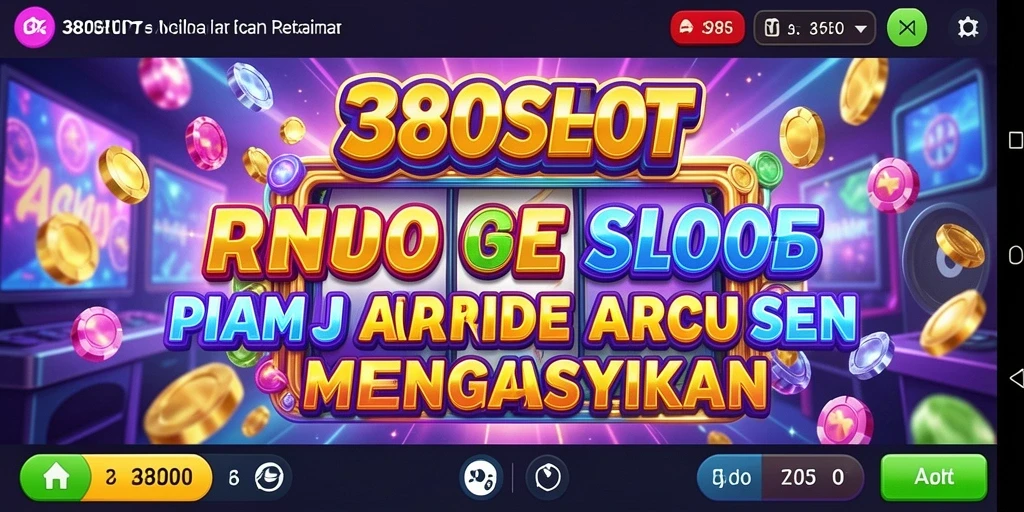 Screenshot utama menampilkan gameplay yang seru dan penuh warna dari 380SLOT.