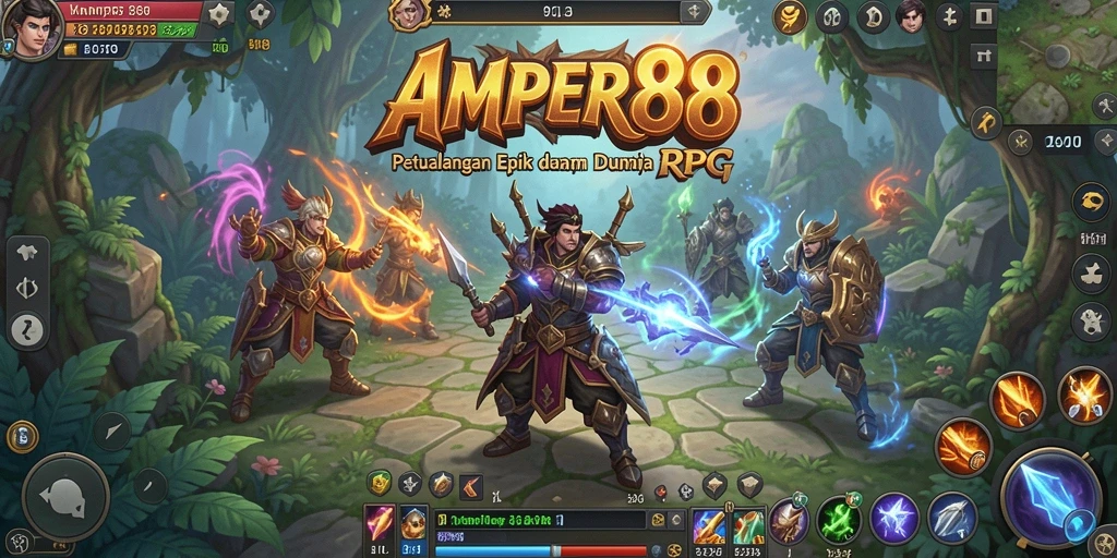 Tampilan gameplay seru dan visual memukau di AMPER88.