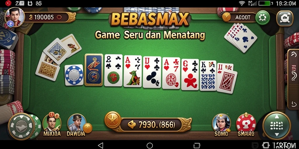 Gameplay seru dan menantang dari BEBASMAX di saat bermain Domino.