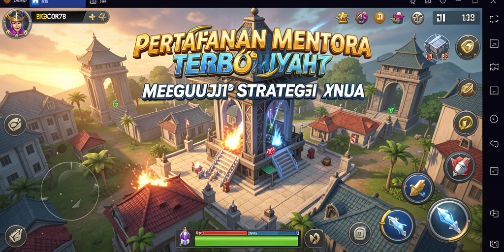 Gameplay mendebarkan BIGCOR78 dalam genre Tower Defense.