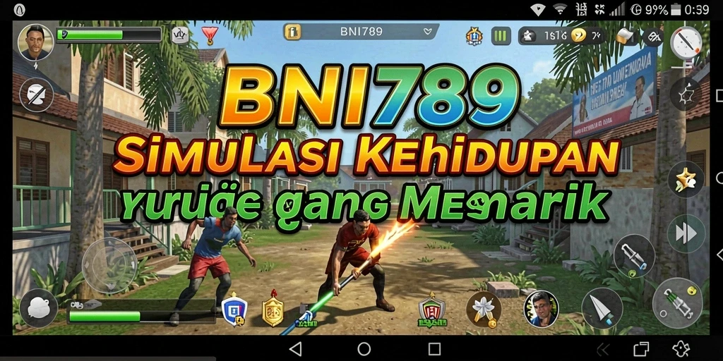 Tampilan gameplay menarik dalam BNI789 dengan berbagai aktivitas simulasi.