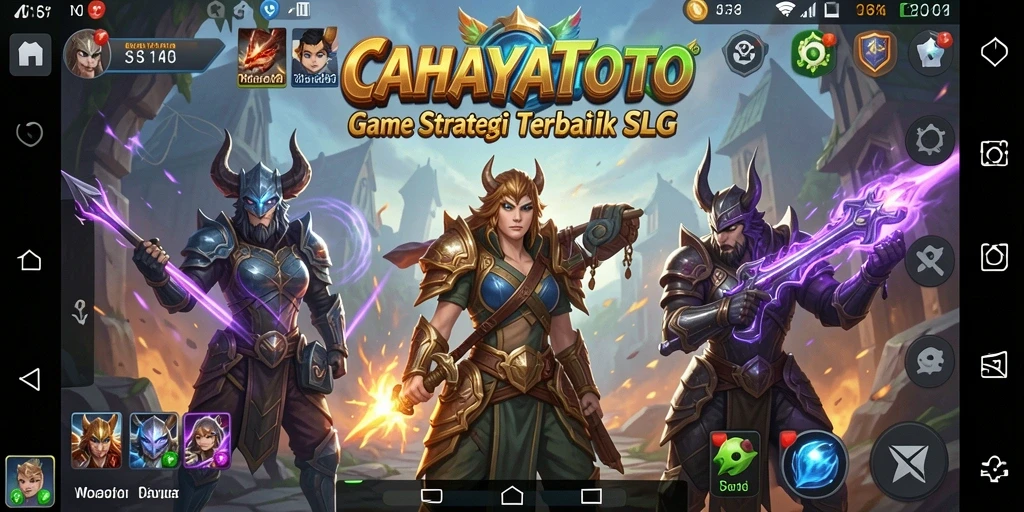 Tampilan utama gameplay CAHAYATOTO dengan strategi SLG yang mendalam.