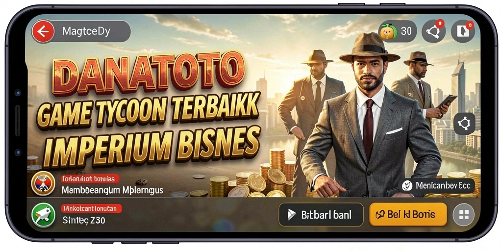 Tampilan gameplay <strong>DANATOTO</strong> yang menarik dan interaktif di dunia Tycoon.