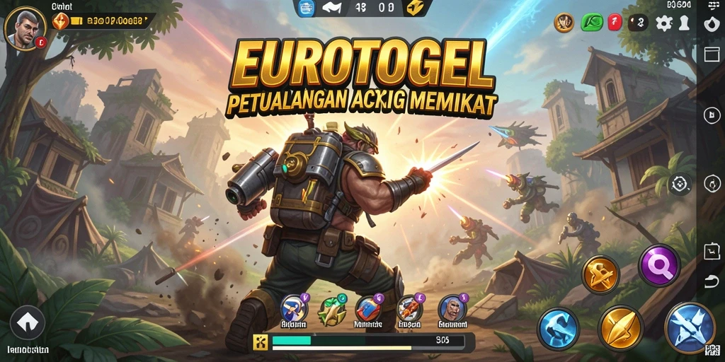 Tampilan gameplay EUROTOGEL yang penuh aksi dan tantangan.