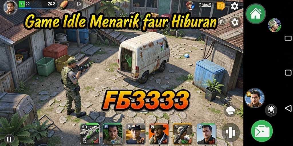 Tampilan gameplay FB333 yang memukau dengan elemen Idle.