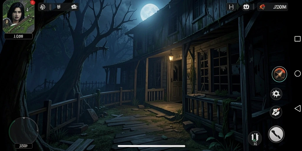 Gameplay mencekam dari J200M dengan suasana horor yang intens.