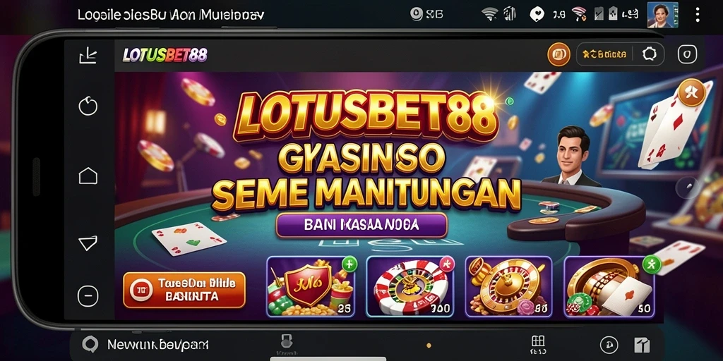 Tampilan menarik saat bermain game Kasino LOTUSBET88.