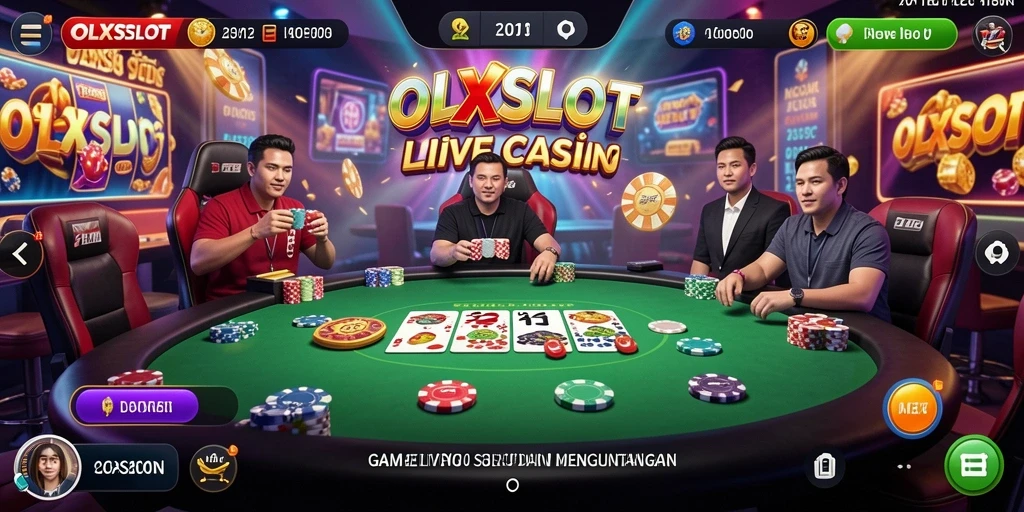 Gameplay Live Casino yang seru dan interaktif dalam OLXSLOT.