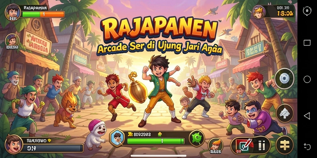 Tangkapan layar menampilkan aksi seru gameplay RAJAPANEN.