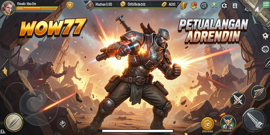 Tampilkan aksi mendebarkan dalam permainan WOW77.
