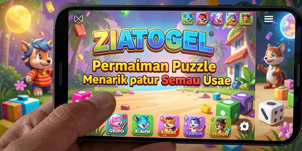Tampilan gameplay ZIATOGEL yang seru dan menantang.